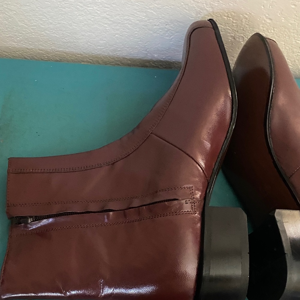 Florsheim Brown Leather Ankle Boots men’s size 11.5 - Picture 9 of 14